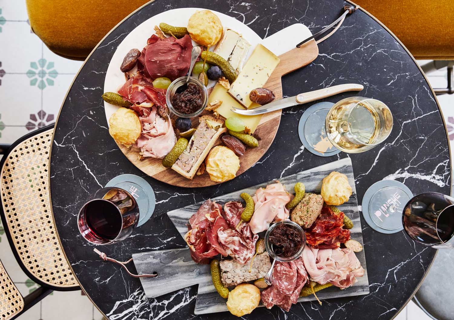 Charcuterie platter at Planche