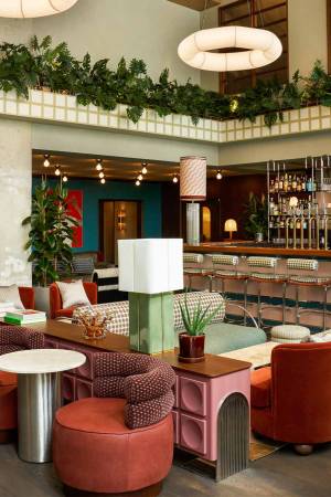 hotel lobby of the hoxton brussels.