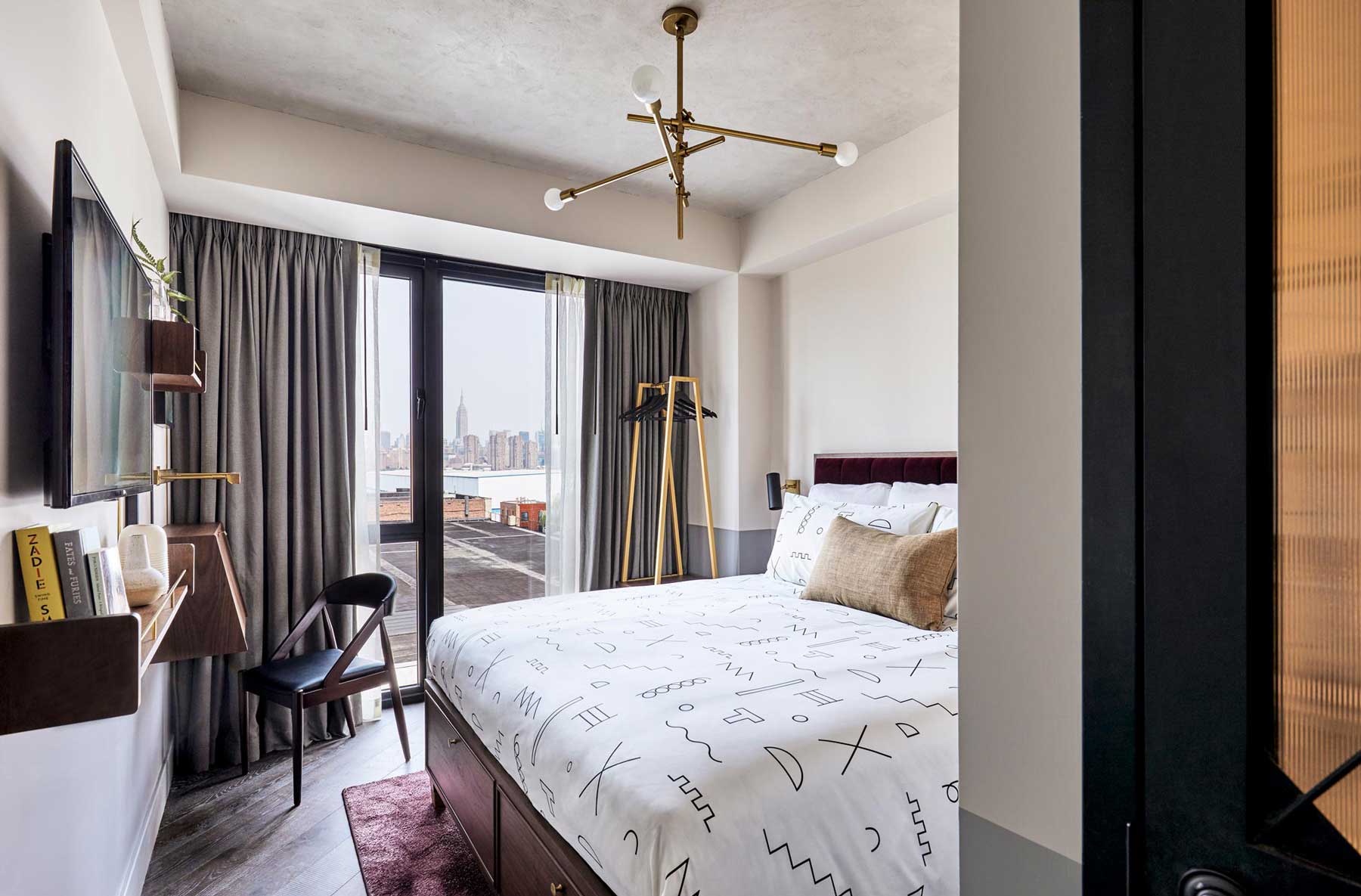 Hotel room with view