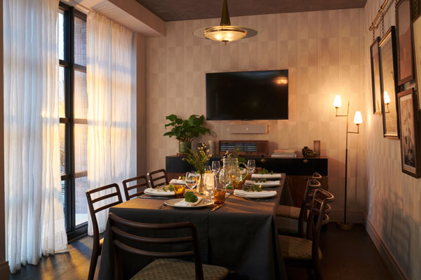 A cosy scene in the Den at Southwark