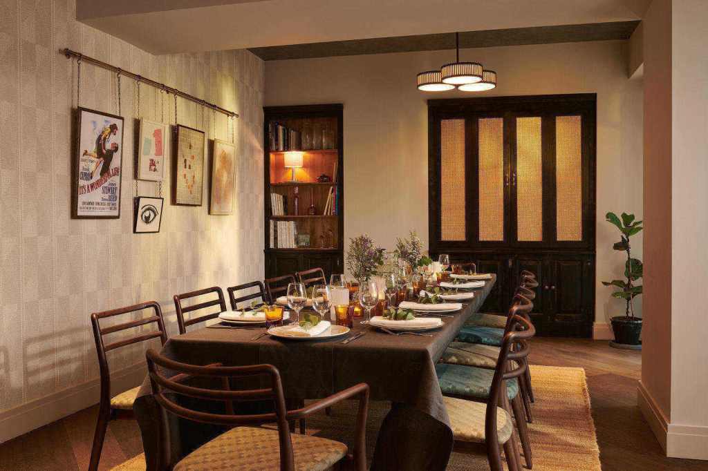 Dining Room set up for private dining