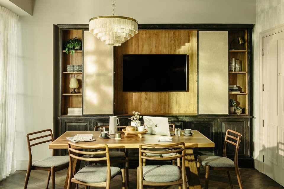 Library in Southwark set up for a meeting