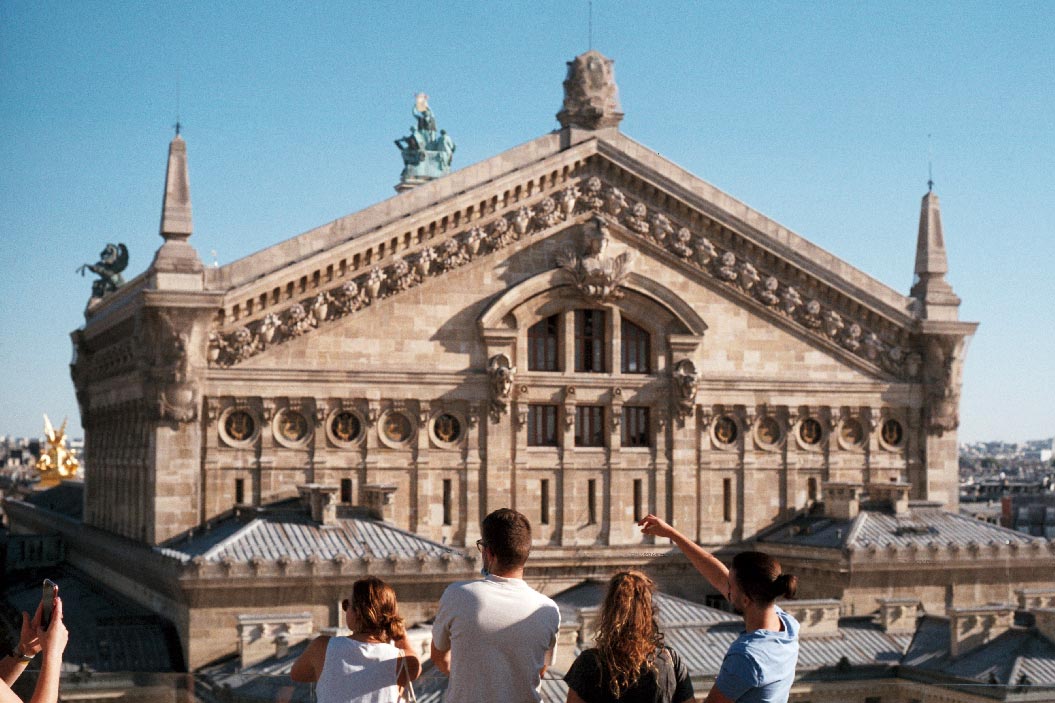 View from the Galerie Lafayette roof in Paris