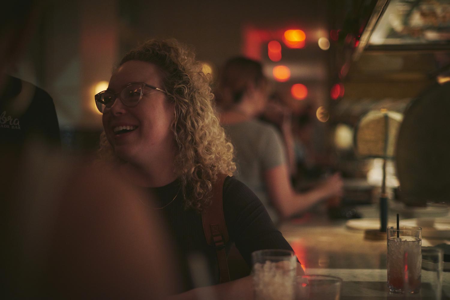 People enjoying event