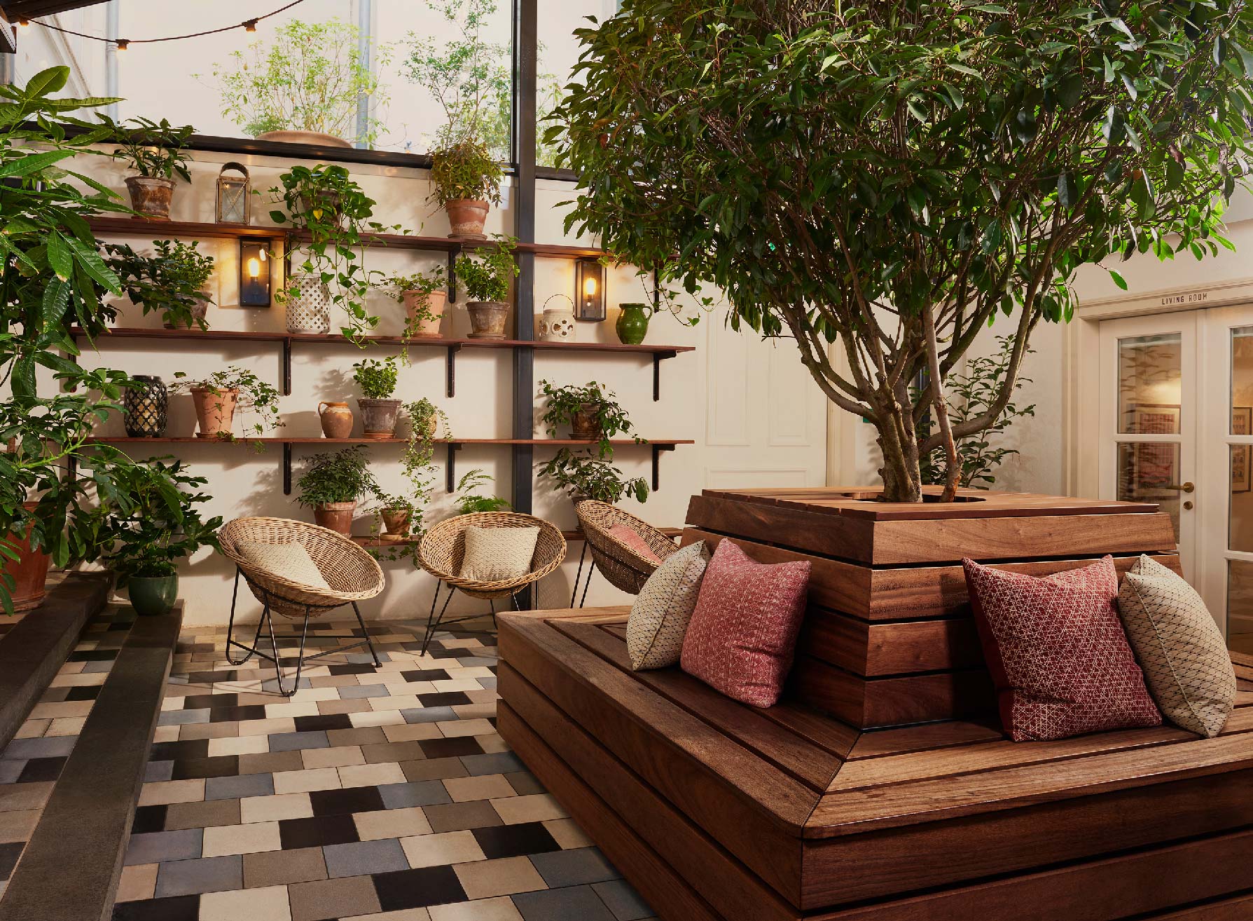 Courtyard area for hire