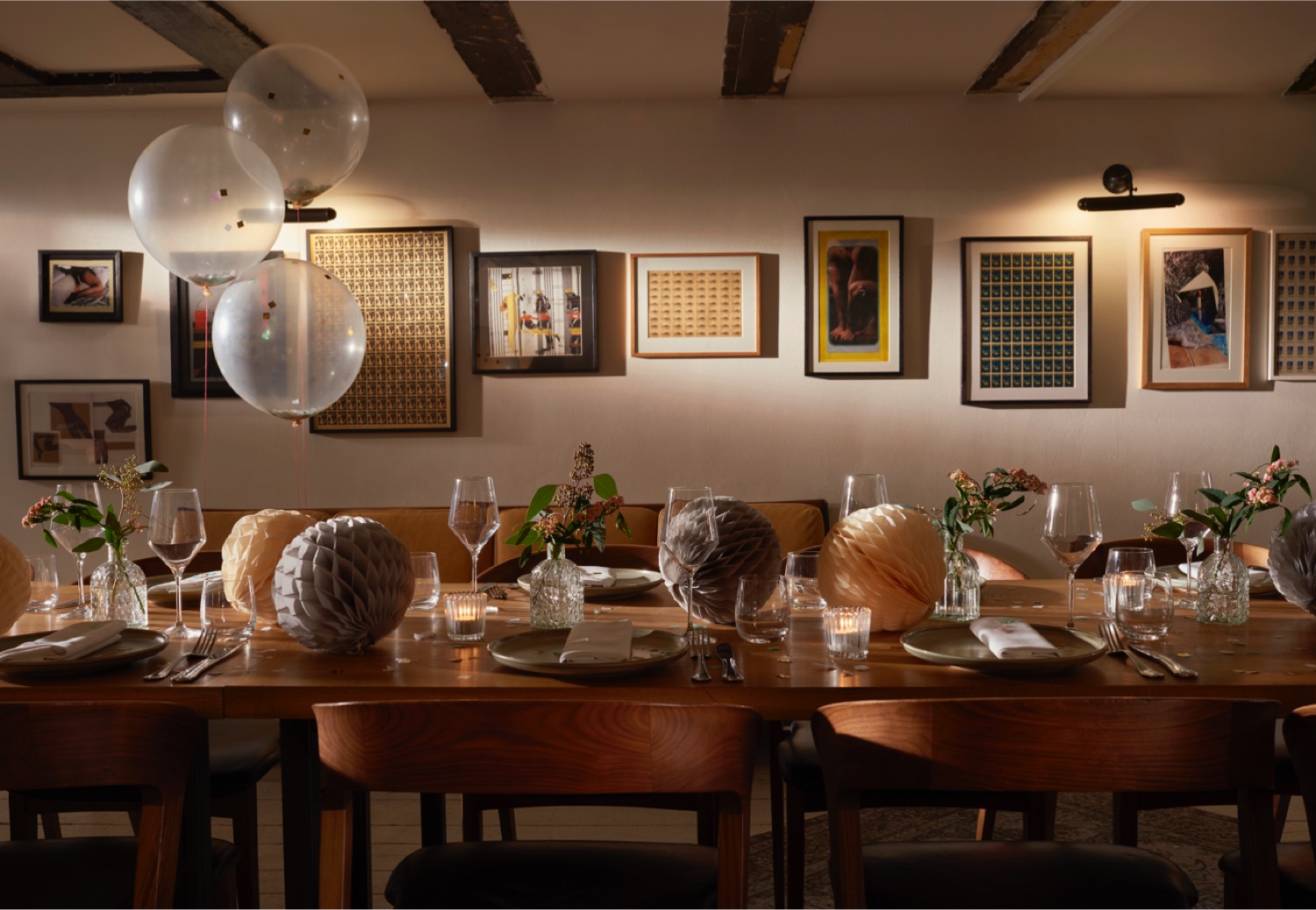 Private dining set up