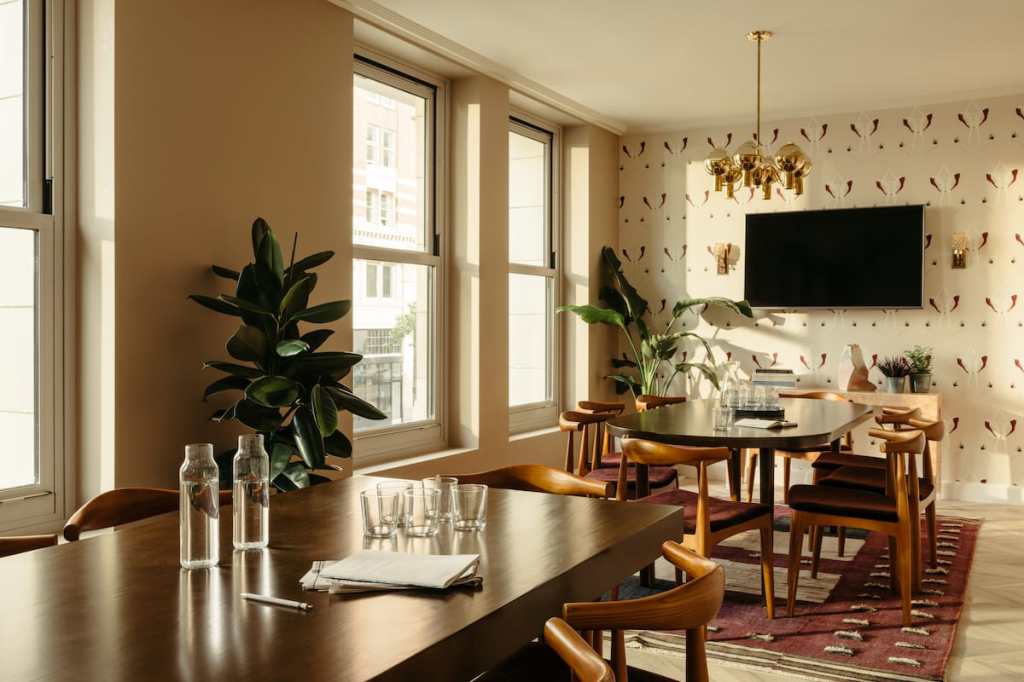 Study and Living Room combine to make a big meeting and events space