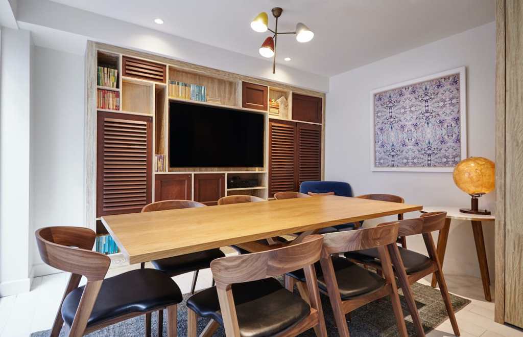 A smaller meeting room at The Hoxton, Amsterdam