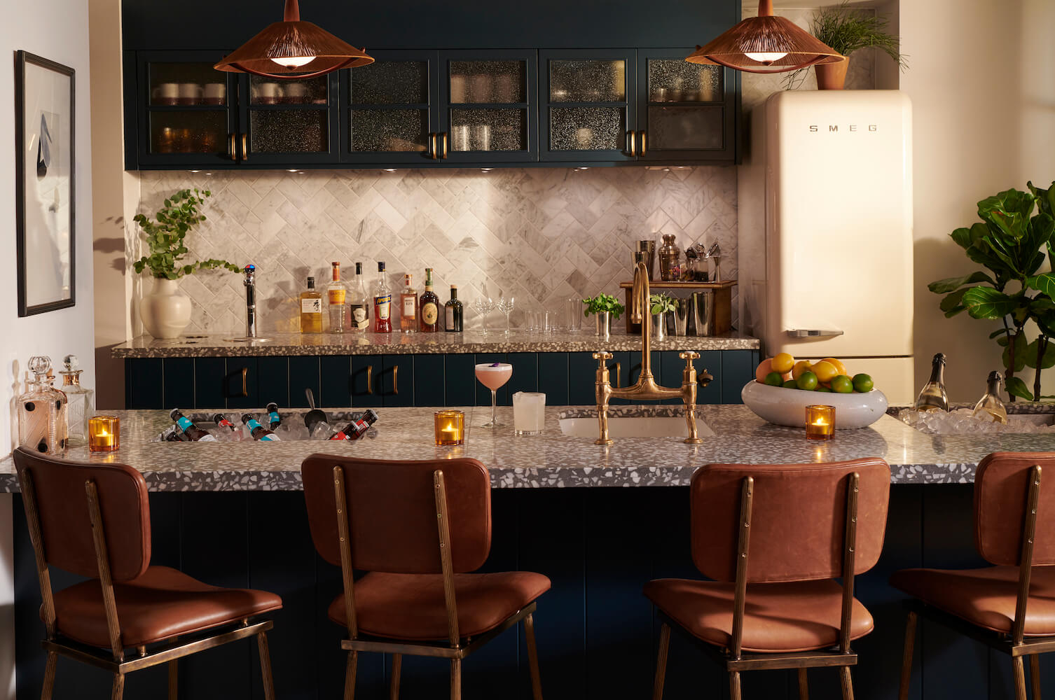 Pantry set up in the evening