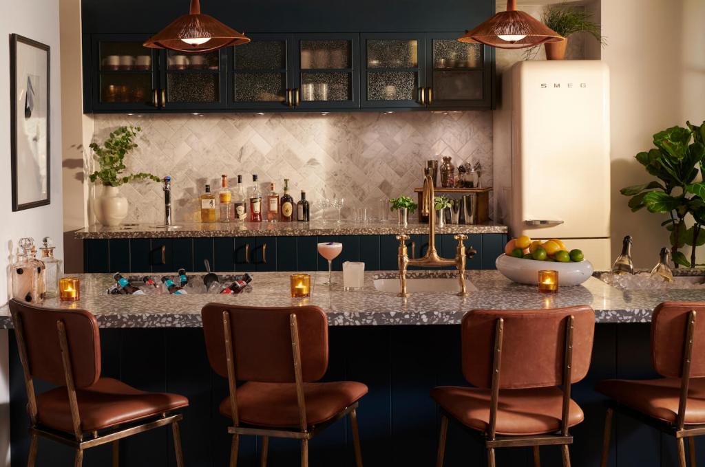 Pantry set up in the evening