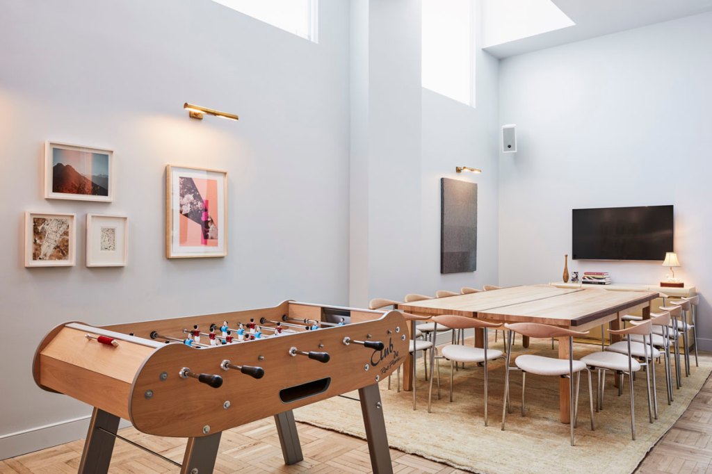 The room is called the Play Room because there is a foosball table as well as a normal table and chairs!