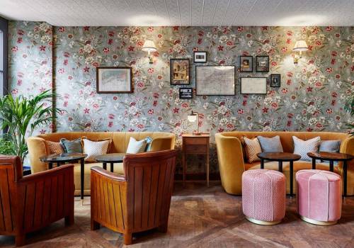 Comfortable seating in Jacques Bar