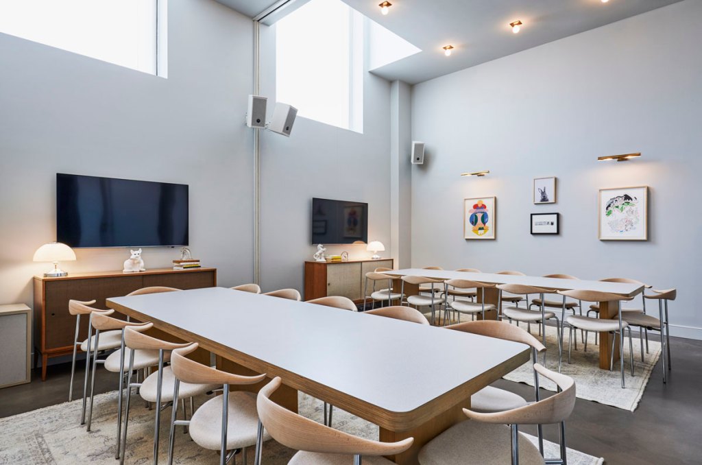 Two rooms combined to produce a bigger space by removing the dividing wall