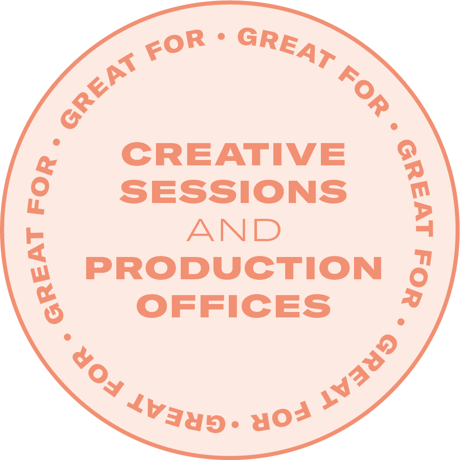 Great For Creative Sessions and Production Offices