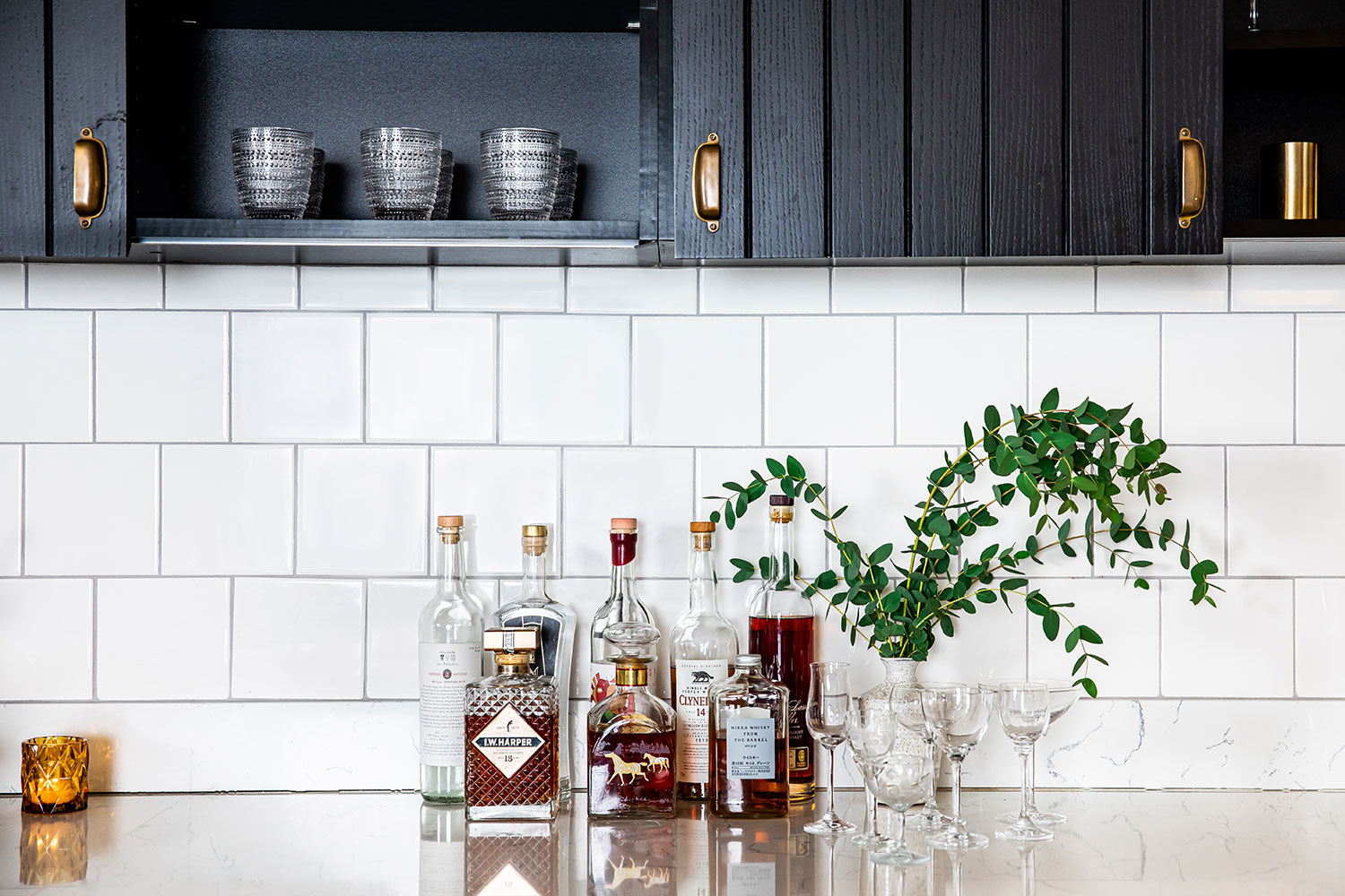Bar set-up at The Hoxton, Portland Apartment