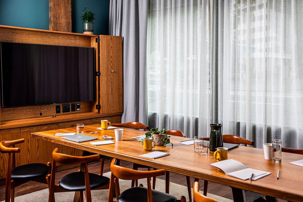 Living Room at The Hoxton Portland Apartment great for creative offsite and meetings