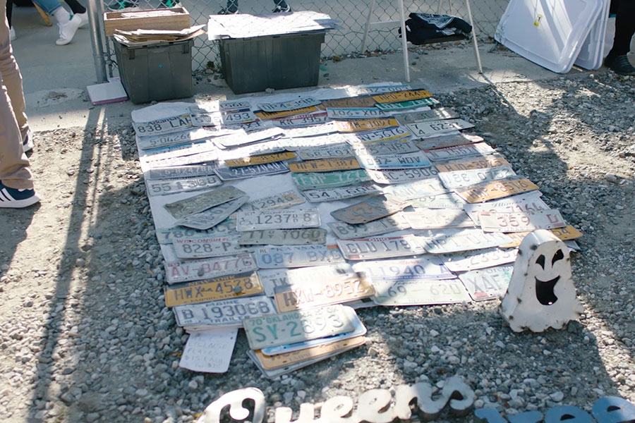 Old car number plates