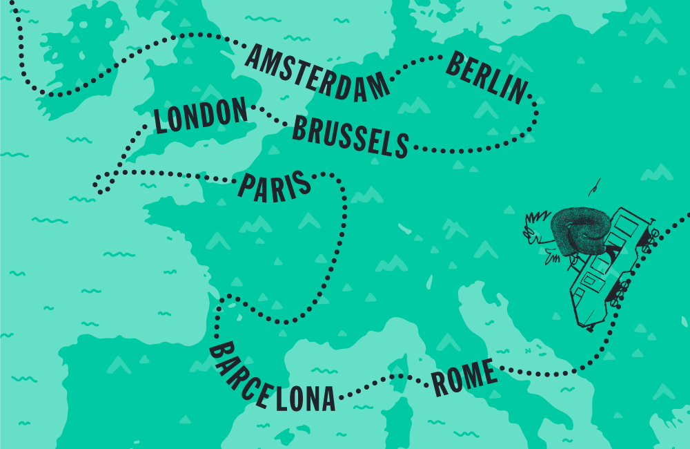 UK & Europe Travel Map