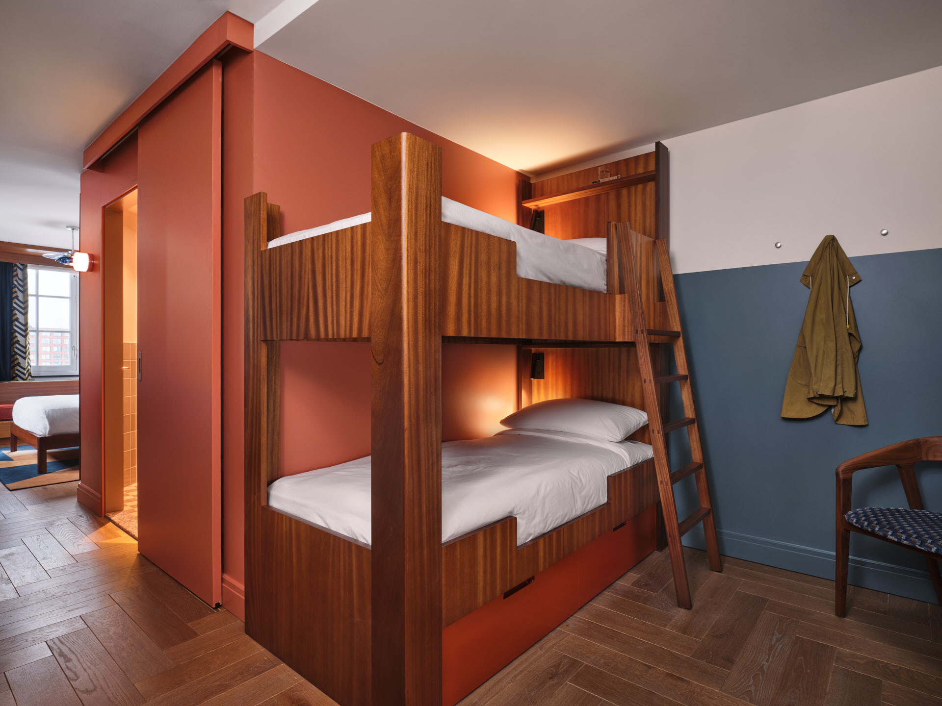 Bunk beds in the Biggy room