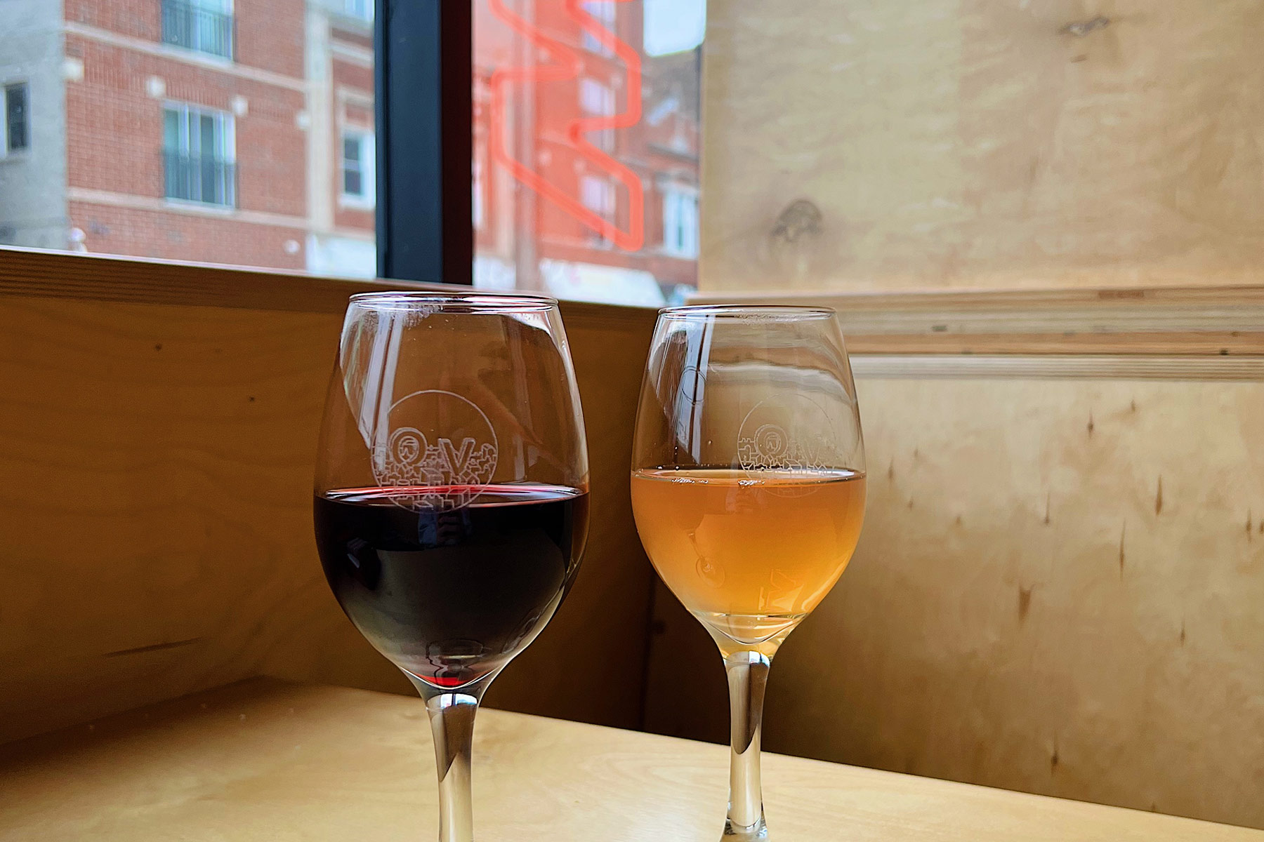 A nice glass of red or white wine in Chicago.