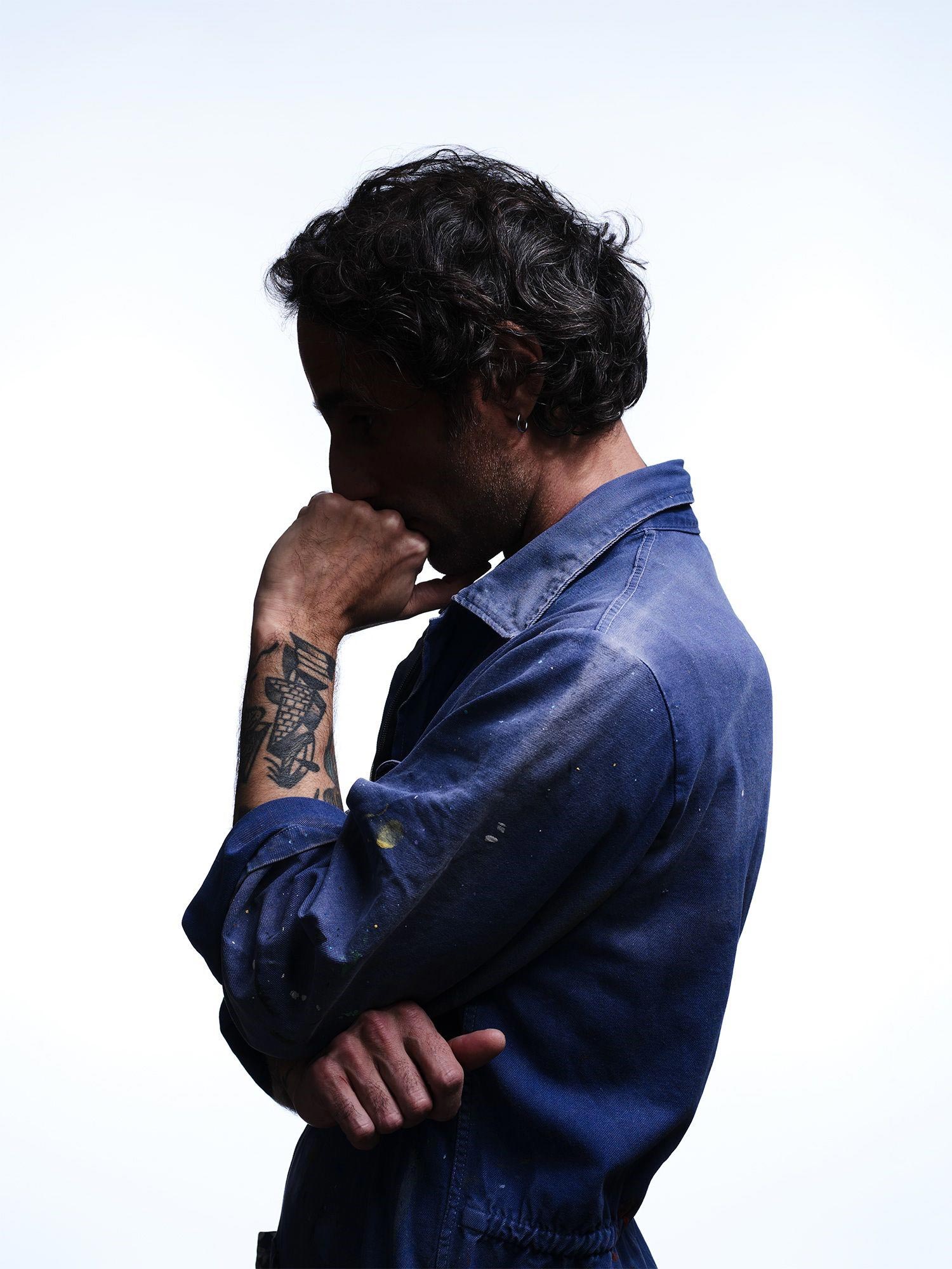 Italian visual artist Luca Font photographed in CMS