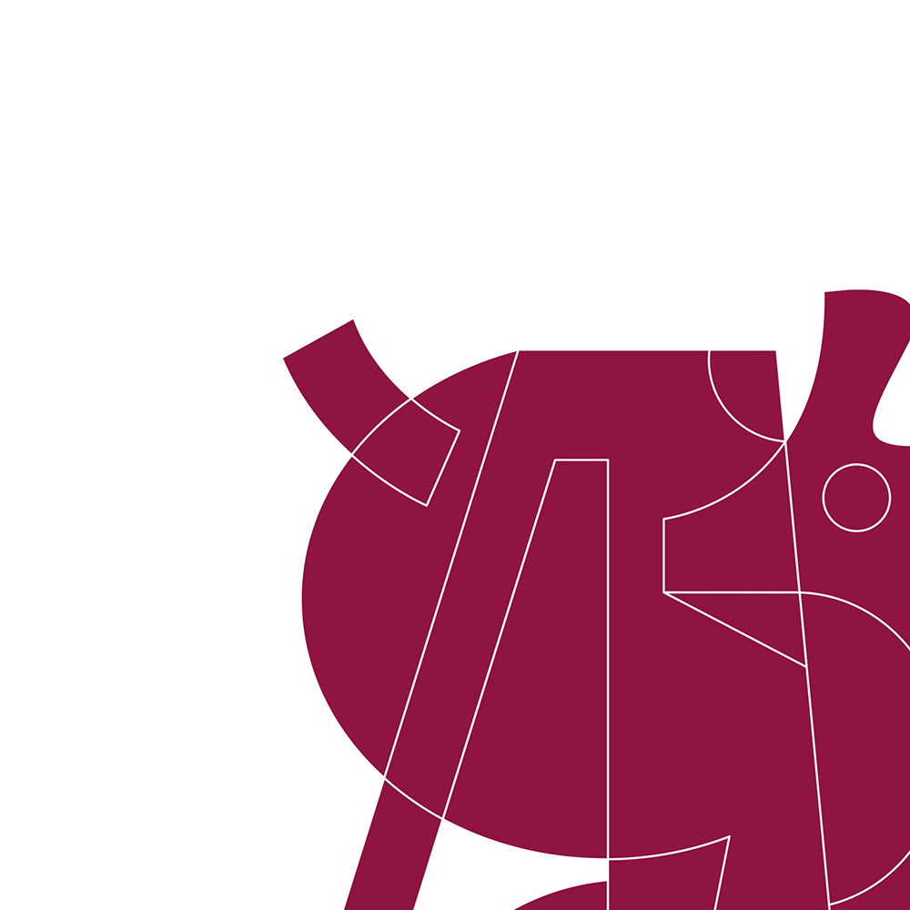 Mauve design on white background