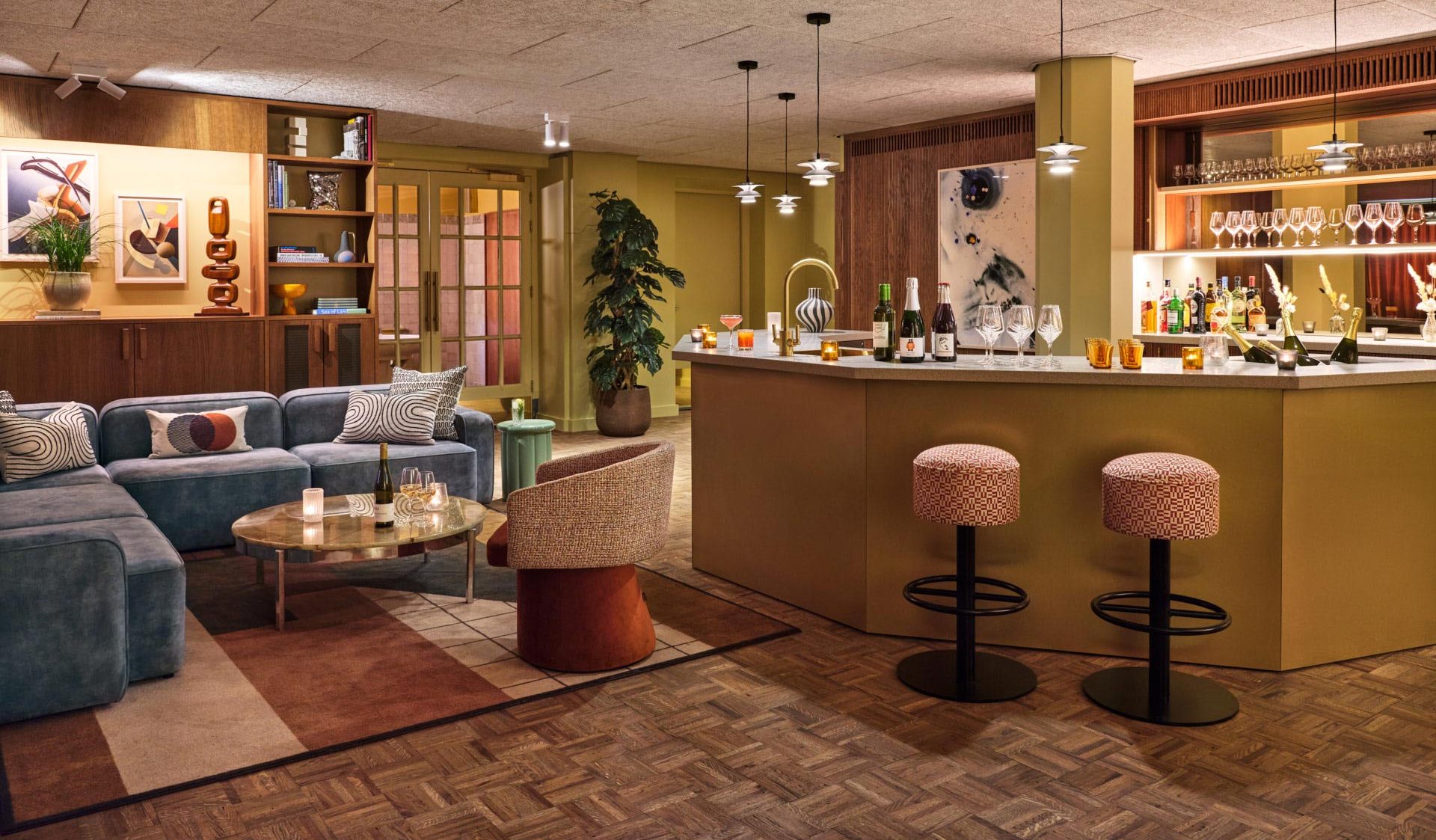 Lloyd pantry laid out for an evening event