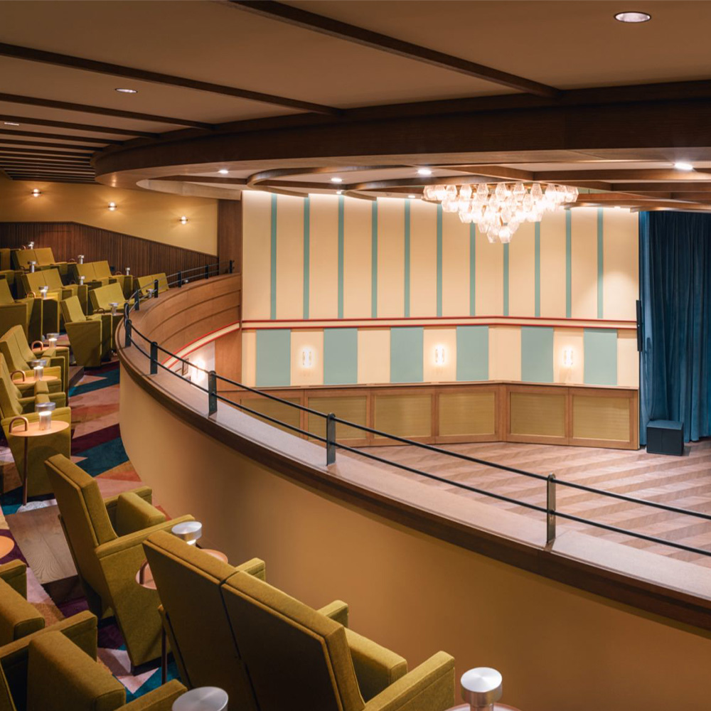 View from the auditorium balcony